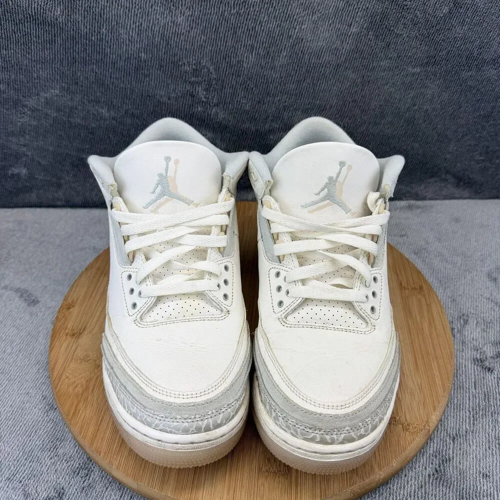 Jordan Shoes Mens Size 10 White Gray Mid Top Basketball Sneakers FJ9479-100